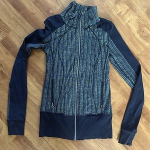 Navy and green lulu jacket